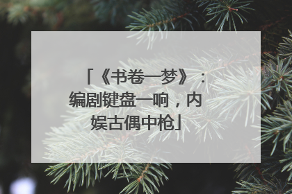 《书卷一梦》：编剧键盘一响，内娱古偶中枪