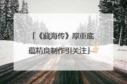 《藏海传》厚重底蕴精良制作引关注
