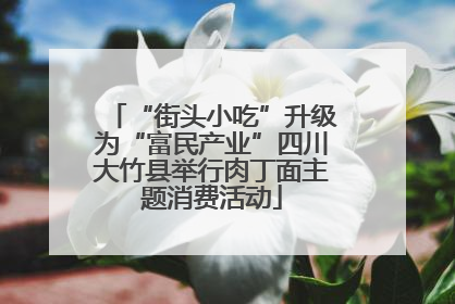 “街头小吃”升级为“富民产业”四川大竹县举行肉丁面主题消费活动