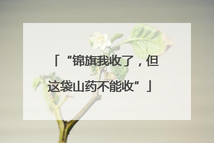 “锦旗我收了，但这袋山药不能收”