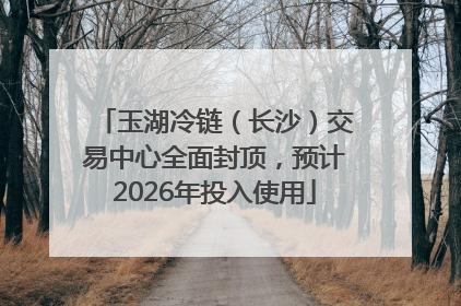 玉湖冷链（长沙）交易中心全面封顶，预计2026年投入使用