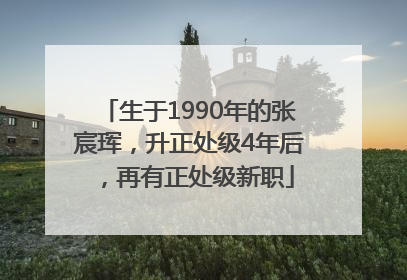 生于1990年的张宸珲，升正处级4年后，再有正处级新职