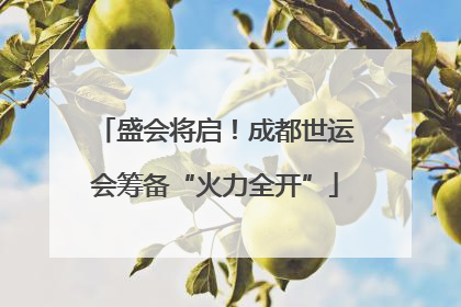盛会将启！成都世运会筹备“火力全开”