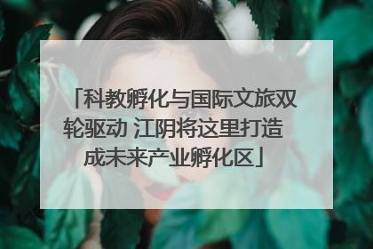 科教孵化与国际文旅双轮驱动 江阴将这里打造成未来产业孵化区