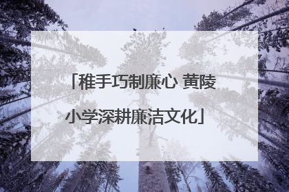 稚手巧制廉心 黄陵小学深耕廉洁文化