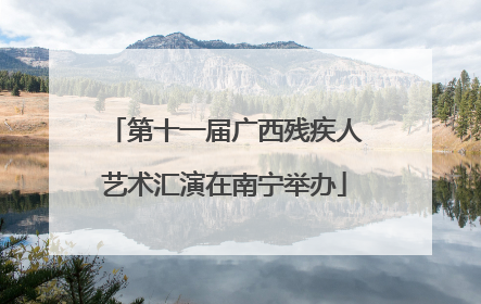 第十一届广西残疾人艺术汇演在南宁举办