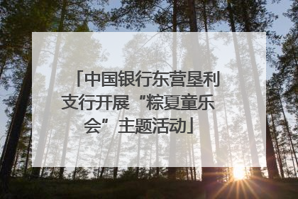 中国银行东营垦利支行开展“粽夏童乐会”主题活动