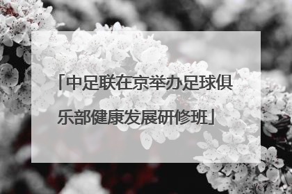 中足联在京举办足球俱乐部健康发展研修班