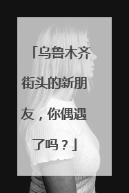 乌鲁木齐街头的新朋友，你偶遇了吗？