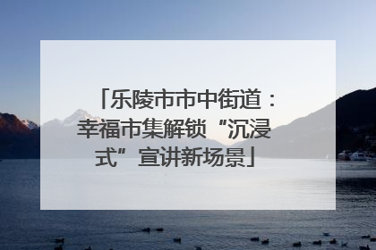 乐陵市市中街道：幸福市集解锁“沉浸式”宣讲新场景