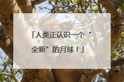 人类正认识一个“全新”的月球！