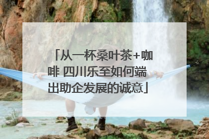 从一杯桑叶茶+咖啡 四川乐至如何端出助企发展的诚意