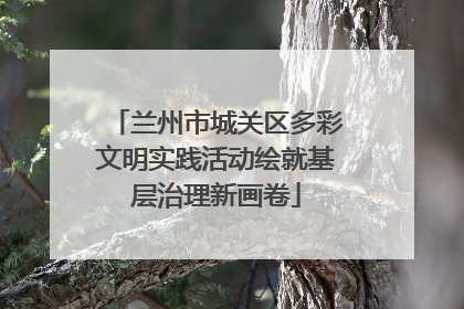 兰州市城关区多彩文明实践活动绘就基层治理新画卷
