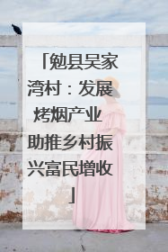 勉县吴家湾村：发展烤烟产业 助推乡村振兴富民增收