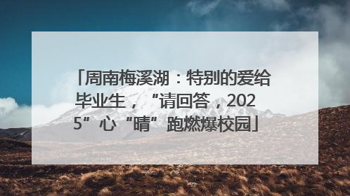 周南梅溪湖：特别的爱给毕业生，“请回答，2025”心“晴”跑燃爆校园