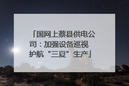 国网上蔡县供电公司：加强设备巡视 护航“三夏”生产