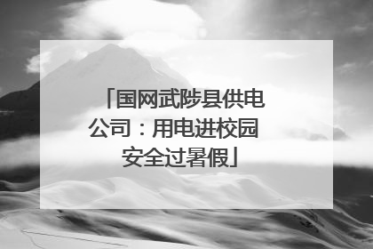 国网武陟县供电公司：用电进校园  安全过暑假
