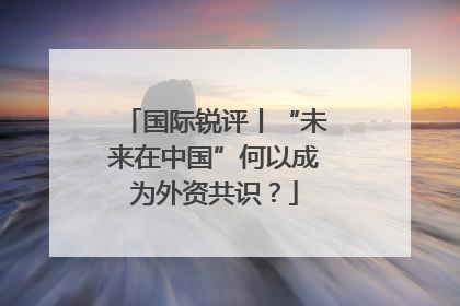 国际锐评丨“未来在中国”何以成为外资共识？