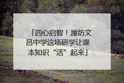 四心启智！潍坊文昌中学这场研学让课本知识“活”起来