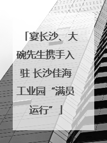 宴长沙、大碗先生携手入驻 长沙佳海工业园“满员运行”