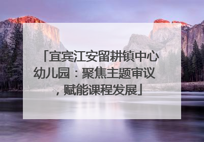 宜宾江安留耕镇中心幼儿园：聚焦主题审议，赋能课程发展