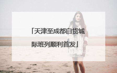天津至成都白货城际班列顺利首发