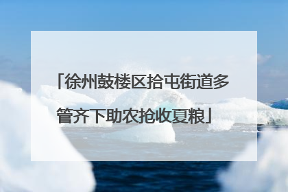 徐州鼓楼区拾屯街道多管齐下助农抢收夏粮