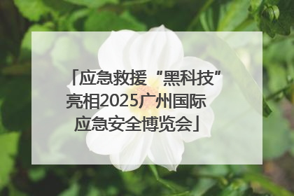 应急救援“黑科技”亮相2025广州国际应急安全博览会