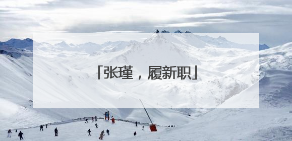 张瑾，履新职