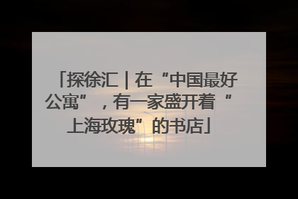 探徐汇｜在“中国最好公寓”，有一家盛开着“上海玫瑰”的书店