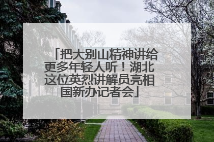 把大别山精神讲给更多年轻人听！湖北这位英烈讲解员亮相国新办记者会