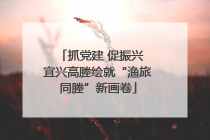 抓党建 促振兴 宜兴高塍绘就“渔旅同塍”新画卷