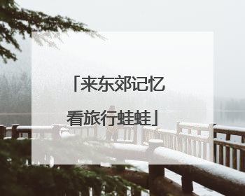 来东郊记忆 看旅行蛙蛙