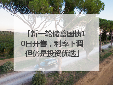 新一轮储蓄国债10日开售，利率下调但仍是投资优选