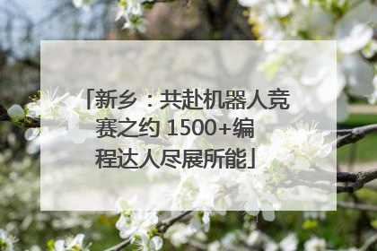 新乡：共赴机器人竞赛之约 1500+编程达人尽展所能