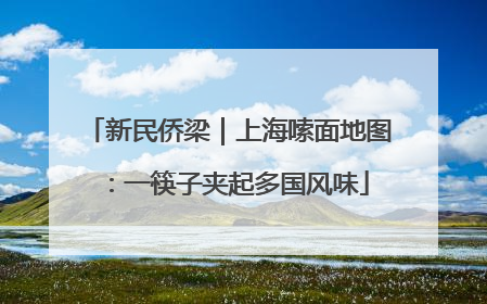 新民侨梁｜上海嗦面地图：一筷子夹起多国风味