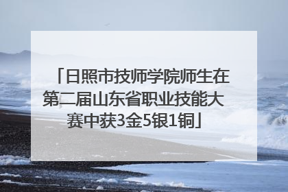 日照市技师学院师生在第二届山东省职业技能大赛中获3金5银1铜