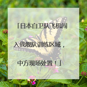日本自卫队飞机闯入我舰队训练区域，中方现场处置！