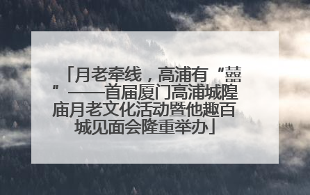 月老牵线，高浦有“囍”——首届厦门高浦城隍庙月老文化活动暨他趣百城见面会隆重举办