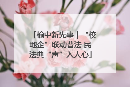 榆中新先事|“校地企”联动普法 民法典“声”入人心