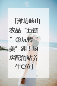 潍坊峡山农品“五链”②玩转“姜”湖！厨房配角站养生C位