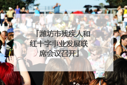 潍坊市残疾人和红十字事业发展联席会议召开
