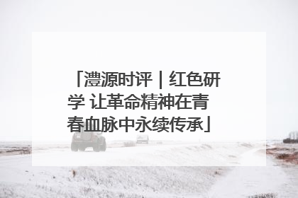 澧源时评｜红色研学 让革命精神在青春血脉中永续传承