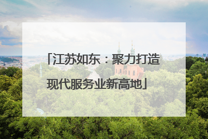 江苏如东：聚力打造现代服务业新高地