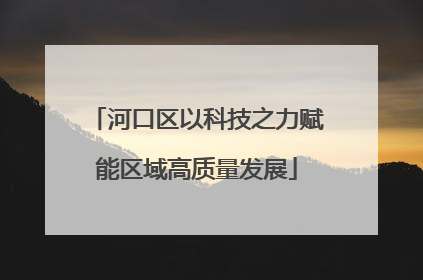 河口区以科技之力赋能区域高质量发展