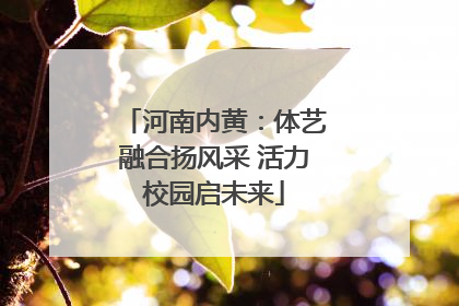 河南内黄：体艺融合扬风采 活力校园启未来