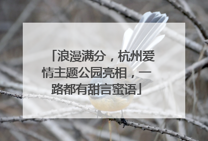 浪漫满分，杭州爱情主题公园亮相，一路都有甜言蜜语