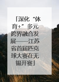 深化“体育+”多元跨界融合发展——江苏省首届匹克球大赛在无锡开赛