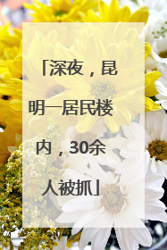 深夜，昆明一居民楼内，30余人被抓