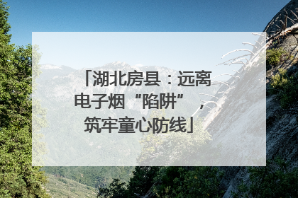 湖北房县：远离电子烟“陷阱”，筑牢童心防线